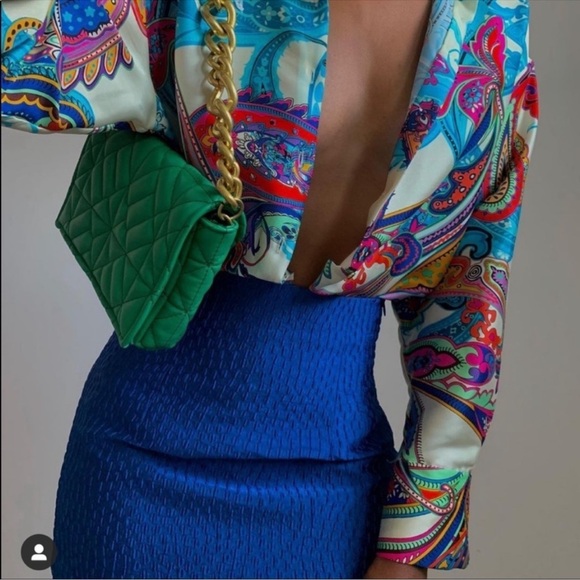 ZARA TEXTURED WEAVE MINI SKIRT - Picture 7 of 14